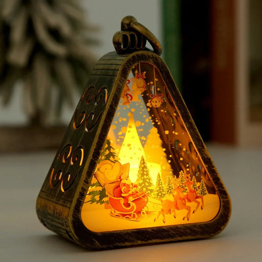 Mini Christmas Lantern ™ : Create instant holiday vibes with this mini glowing Christmas lantern.