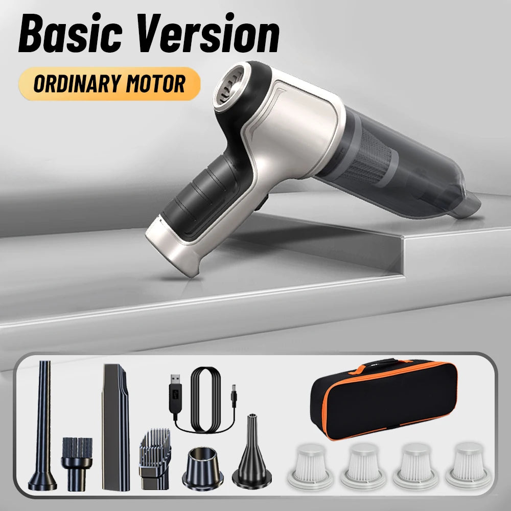 DustBlaster 95000™  a powerful handheld vacuum for a clean and fresh car on the go