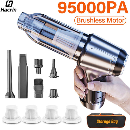 DustBlaster 95000™  a powerful handheld vacuum for a clean and fresh car on the go